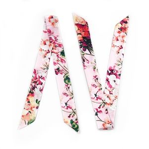 2 Twilly Scarves - Handbag Purse Twilly Scarf Pair